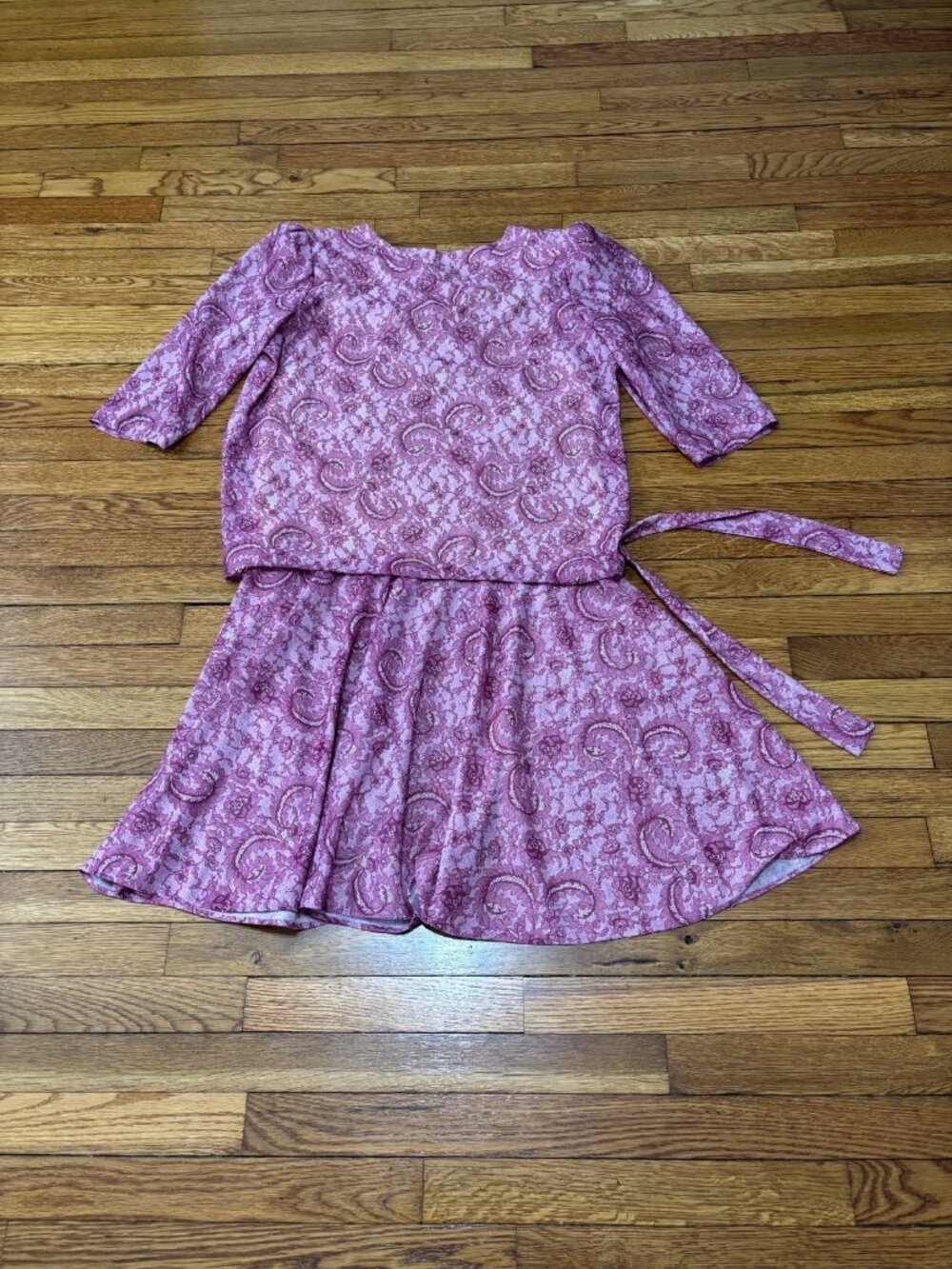 Vintage California Looks Womens Dress Size 14WP Plus Petite Purple Modest USA